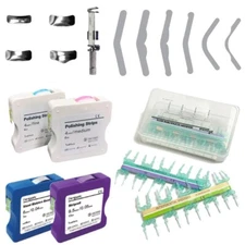 Dental Tofflemire Matrix Bands Resin Polishing Strip Gingival Wall Lifting Set