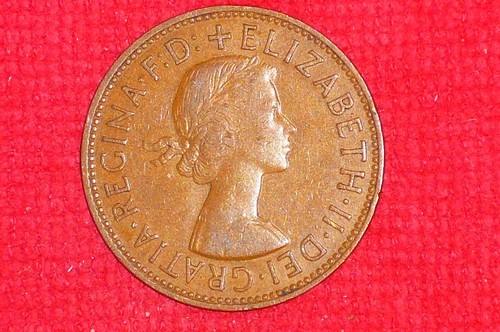 Great Britain 1961 ONE PENNY COIN QUEEN ELIZABETH II BEAUTIFUL ⭐ VINTAGE ⭐. - 第 14/16 張圖片