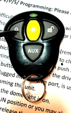 EXCELLENT PYTHON REMOTE EZSDEI474P KeyFob TRANSMITTER ALARM 4 button Car Starter