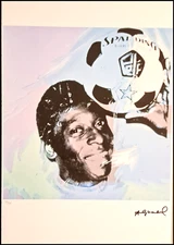 Andy Warhol * Pele * signed lithograph * art print * limited # 38/125
