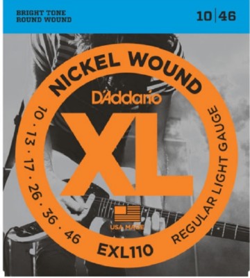 1Pack D'Addario EXL110 Electric Guitar Strings 10-46 Light