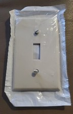 Interrupteur à bascule Leviton Light Almond couvercle en plastique plaque murale plaque de commutation 78001