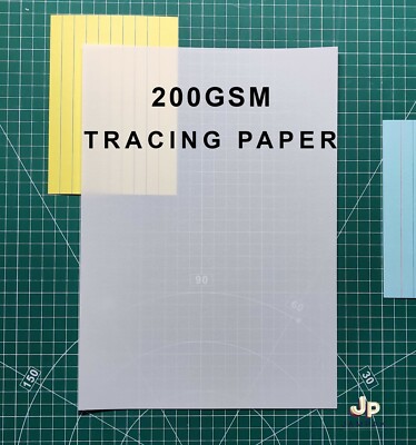 Tracing Paper 200gsm Curious Extra White Translucent  HIGHEST QUALITY A2 / A1