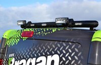Bragan™ Schwarzer Heck DachträGer Mit Spots & Leds FüR Renault Trafic 2022+ 63Mm