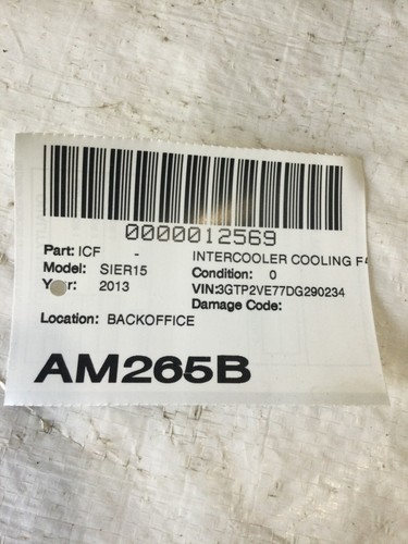2013 GMC Sierra 1500 Cooling Fan Assembly OEM - Picture 7 of 7