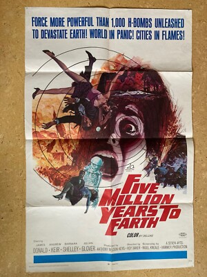 Five Million Years to Earth, Plakat US-One-Sheet ca 26x40  /66x102 cm