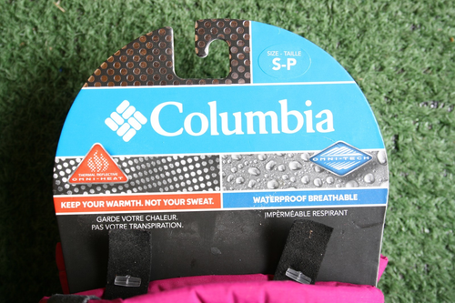 COLUMBIA Omni-Tech 'Snow Raid II' Magenta Waterproof Winter Gloves Youth Sz. S - Picture 2 of 6