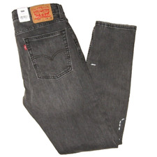 Mens Levis 510 Skinny Jeans 31x32 Medium Gray Worn In Ripped Splattered New