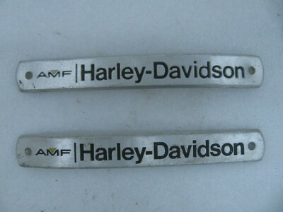 Original AMF Harley Davidson Gas Tank Badges Emblems Shovelhead | eBay