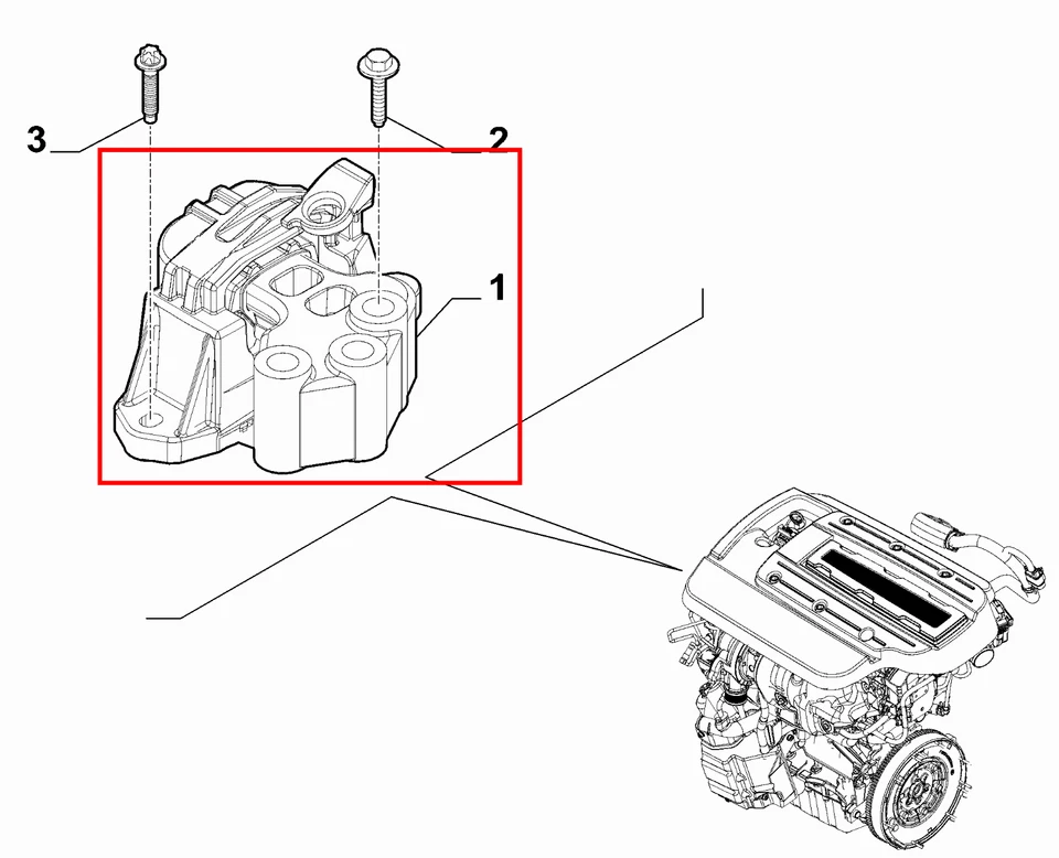 SUPPORTO MOTORE LATO DX ORIGINALE FIAT 500X JEEP COMPASS RENEGADE 1,6 D 52070967 - Immagine 4 di 4