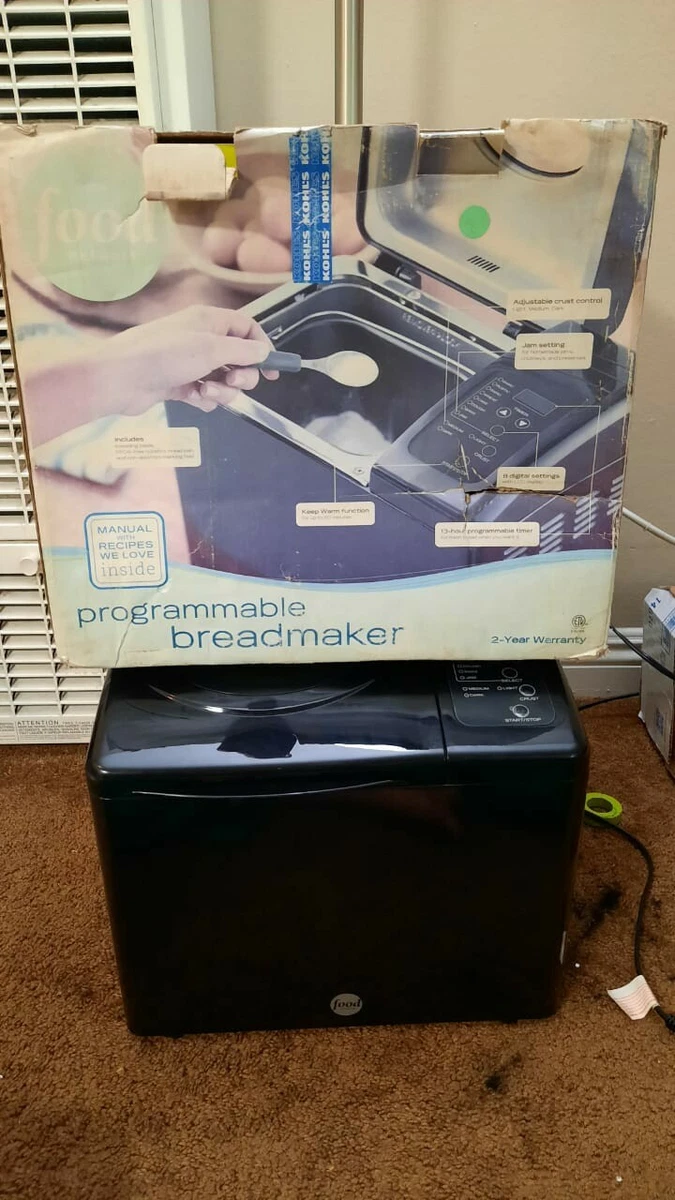 FOOD NETWORK PROGRAMMABLE BREAD MAKER MACHINE 2 LB with Box eBay