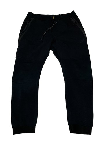 NIKE TECH FLEECE 2 MEN’S LARGE JOGGER SLIM TAPER PANT 700769-010 BLK inseam 28 - Picture 2 of 7