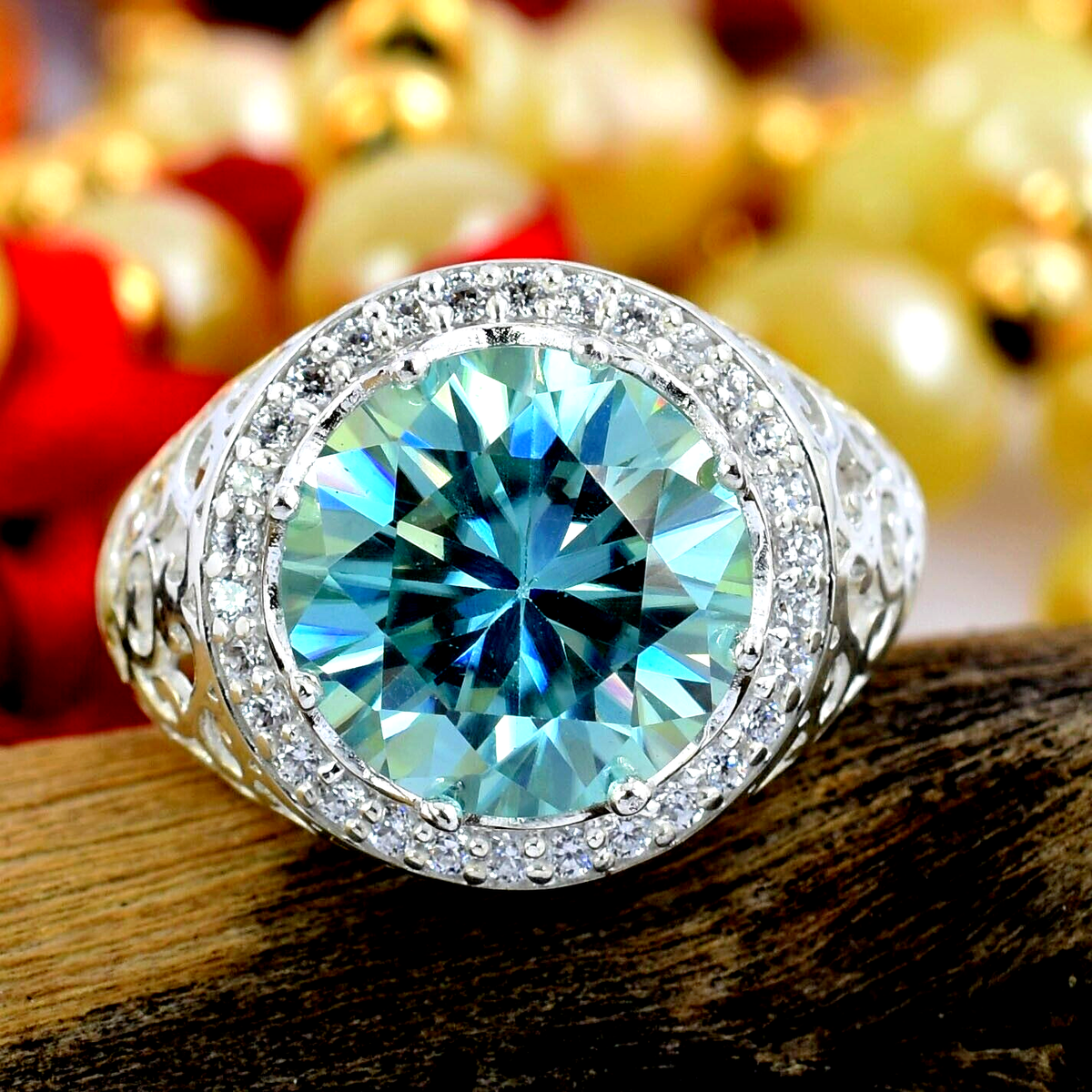 Wedding Ring Ct Blue Diamond Ring Great Shine And Luster VVS1