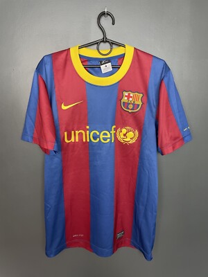 BARCELONA 2010/2011 HOME FOOTBALL SHIRT NIKE SOCCER TRIKOT GRÖSSE S ERWACHSENE