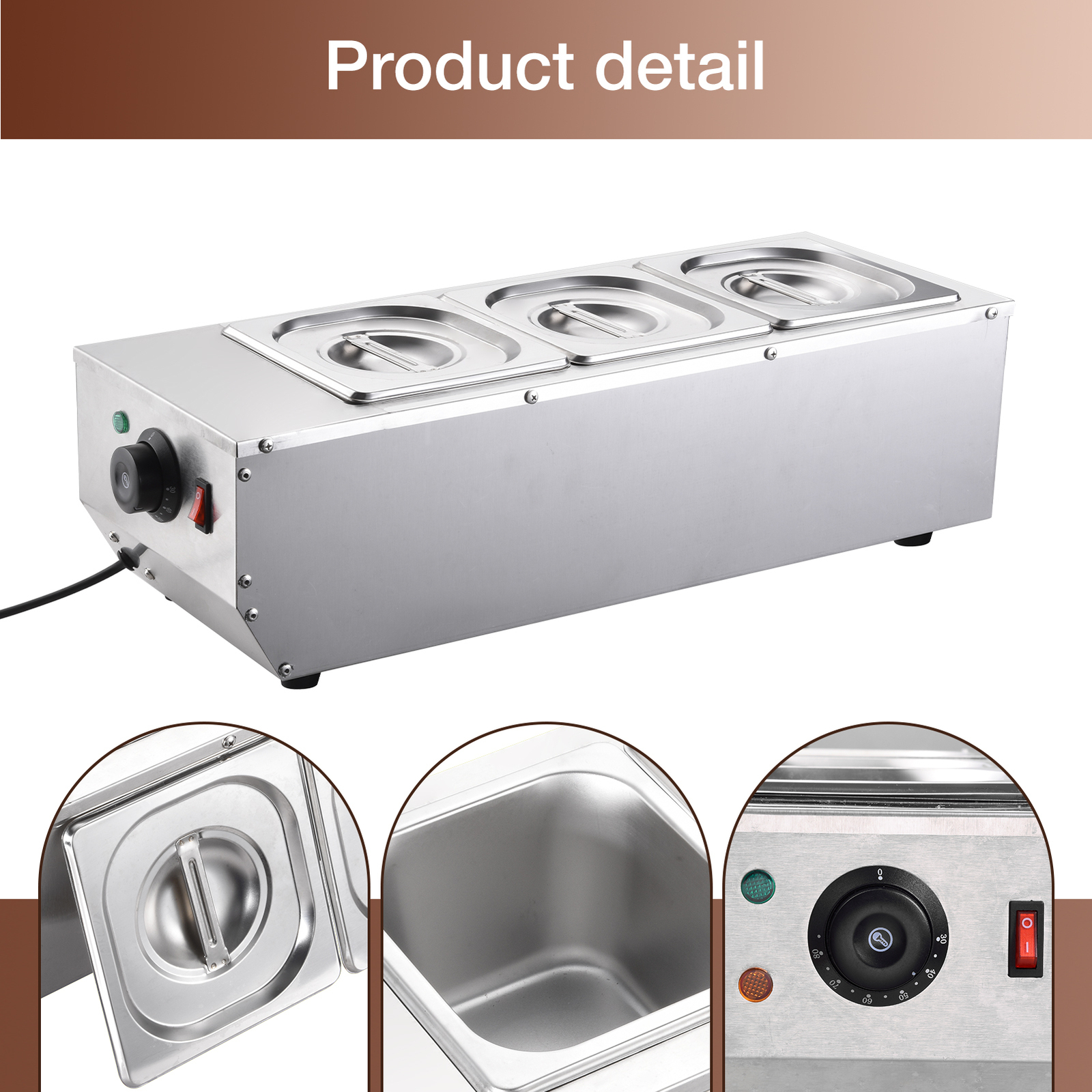 NEW Chocolate Tempering Machine Chocolate Melting Pot 13.2 Lbs 3 Tanks