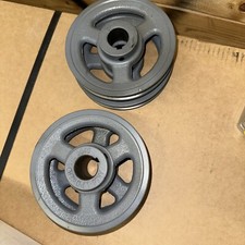 Lot of 4 AK56 1" Fixed Bore 1 Groove Standard V-Belt Pulley OD: 5.45"-ID: 1" New