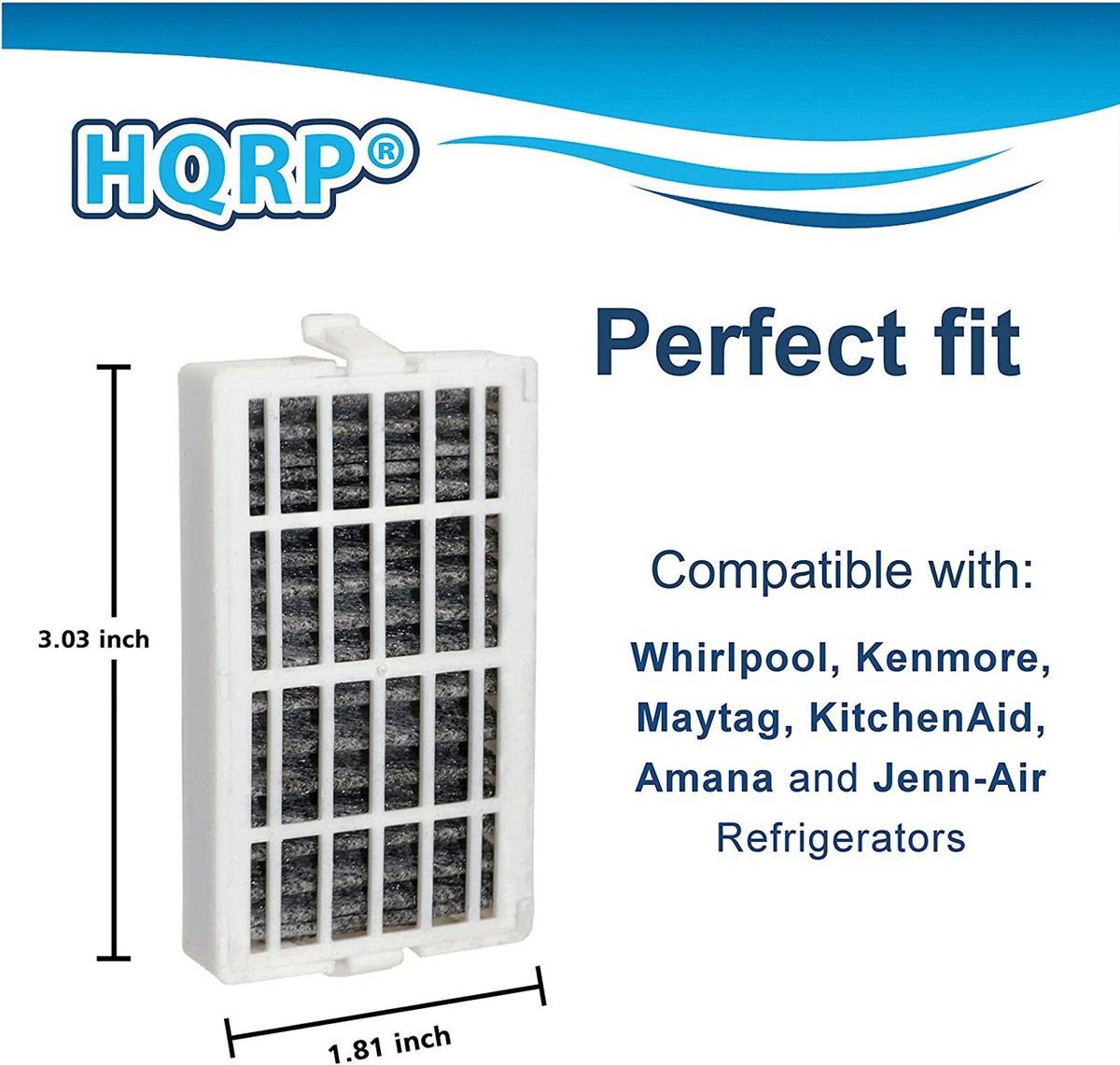 6 Filtri Aria Per Frigorifero Whirlpool &ndash; Compatibili Con W10311524, AIR1, FreshFlow &ndash; Autofutr
