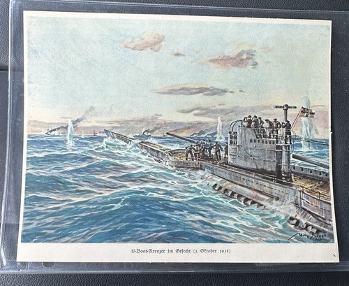Willy Stower 1918 U-Boat Breuzer World War I German Print 8x10 - TCCCX