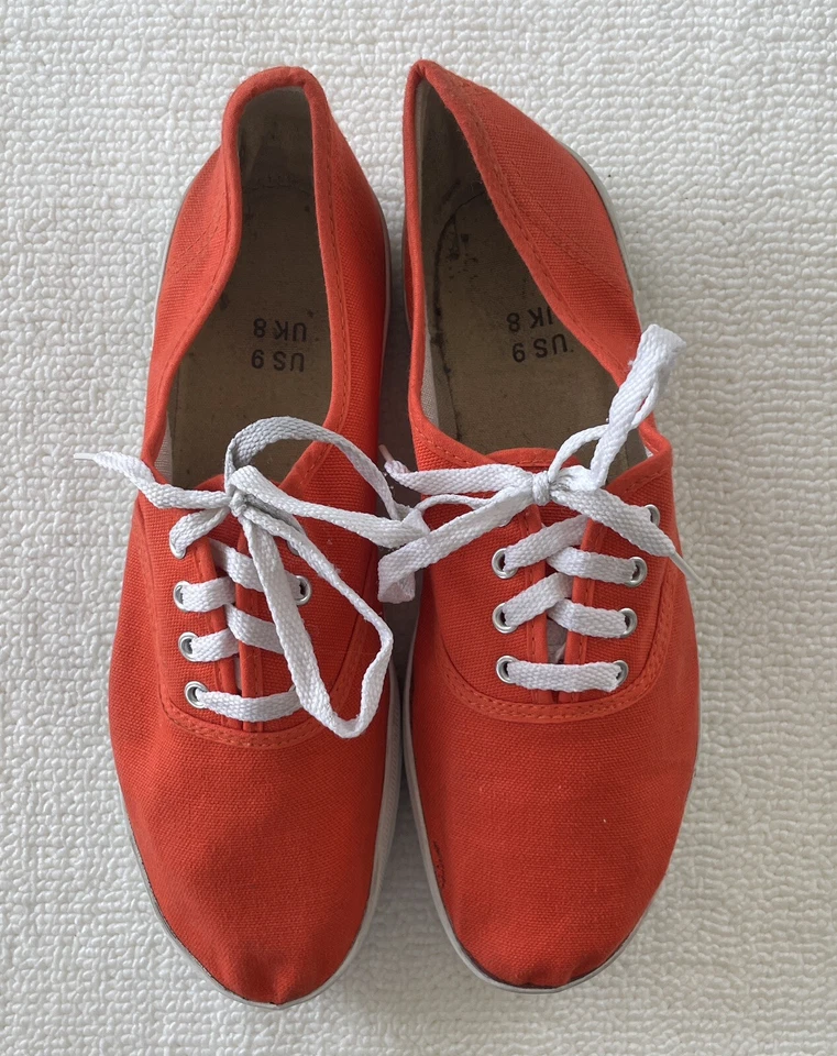 Zapatillas deportivas Urban Outfitters talla 9 naranja de lona con cordones para hombre Foto 2 de 4