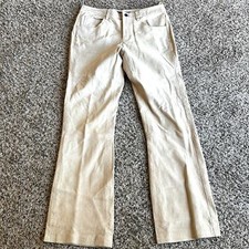 Vintage Lee 100 Suede Leather Western Bohemian Women Pants Sz 7/8