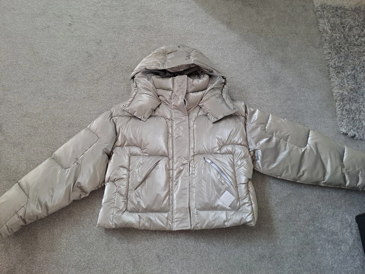 river island silver jacket size 16 brand new
