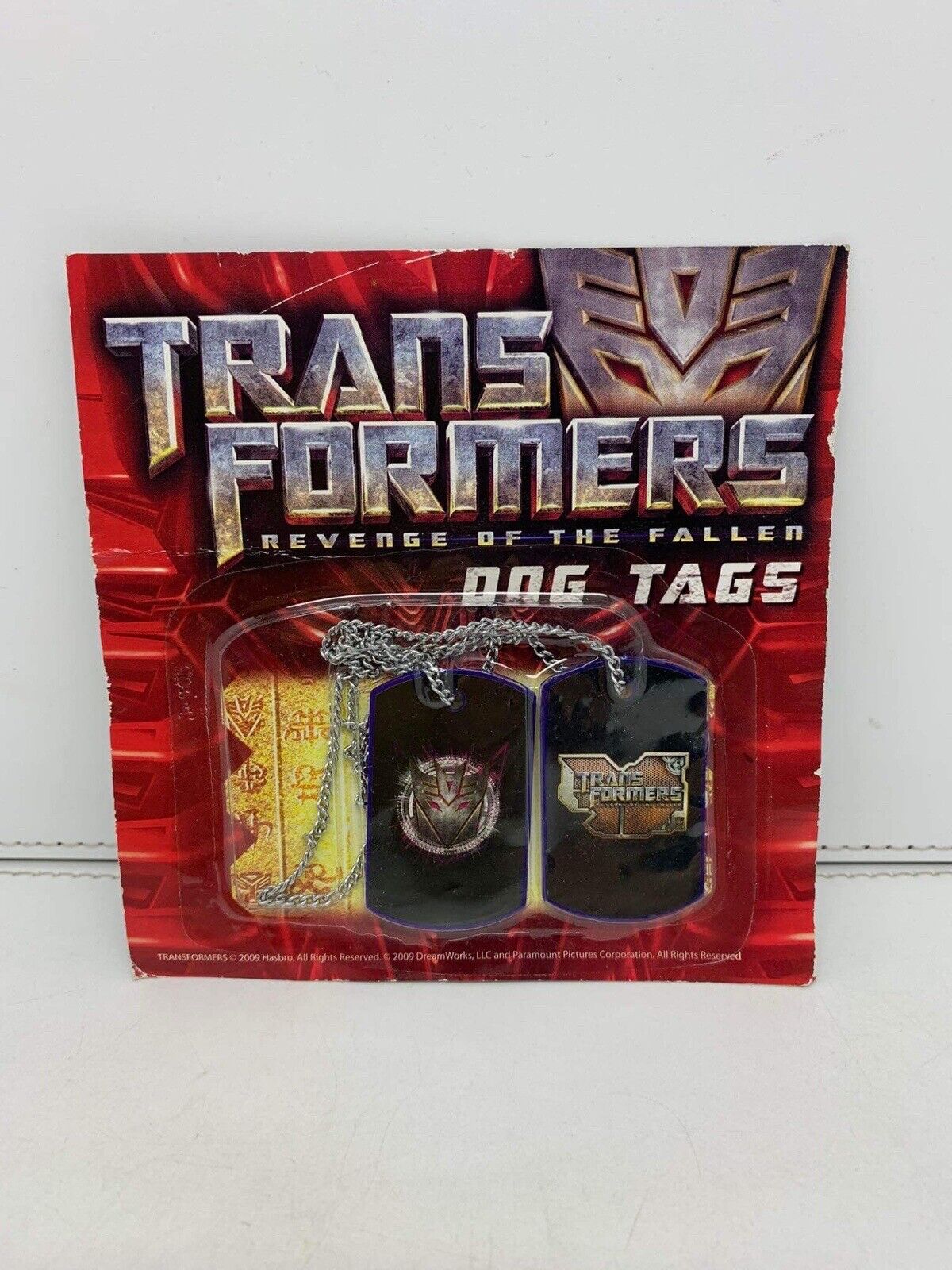 Transformers Revenge of the Fallen Dog Tags Set Hasbro 2009 NEW SEALED