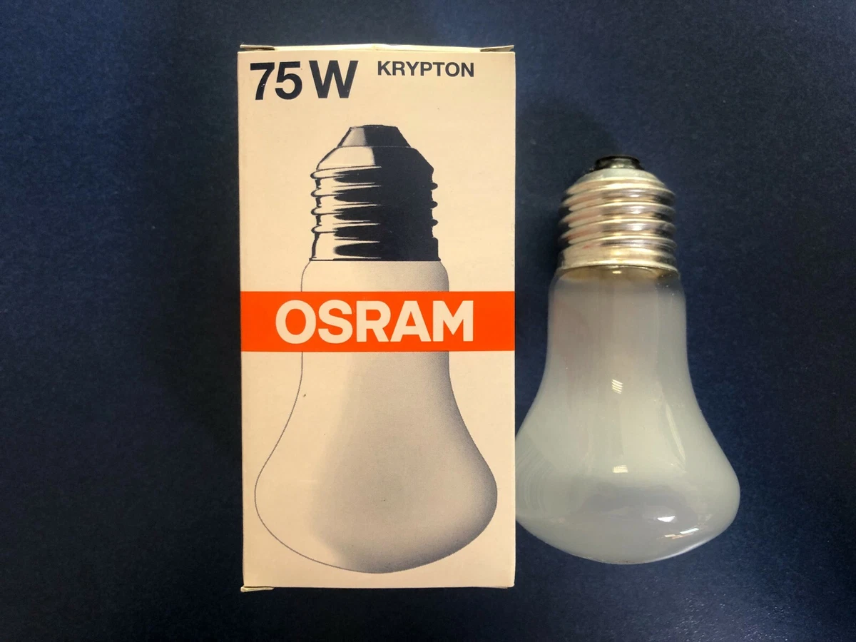 New OSRAM Krypton 75 W E27 230V Matte Mushroom Shape Made IN 