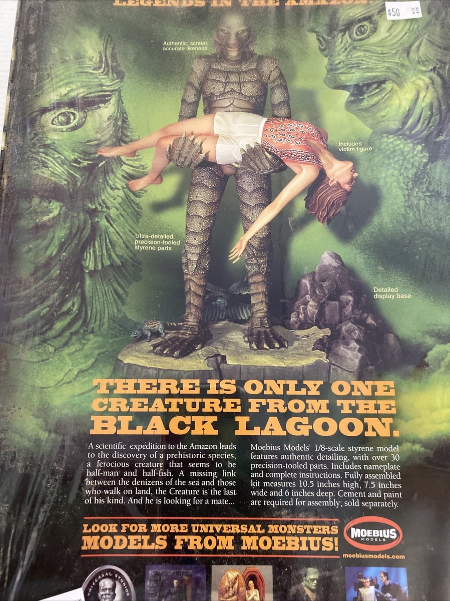 メビウス CREATURE FROM THE BLACK LAGOON Creature from the Black Lagoon & Girl Moebius Model Kit | eBay