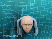 1/6 1/12 1/18 Beauty Girl Head Sculpt For 12" 6" 3.75" Female Figure Body A338