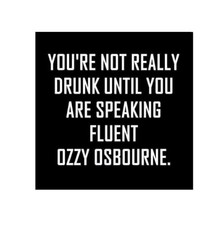 Ozzy Osbourne Sticker Die Cut Laminated