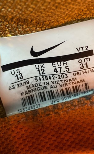 Nike Men's Vapor Max Flyknit Brown Sneakers Size 13 - Picture 7 of 7