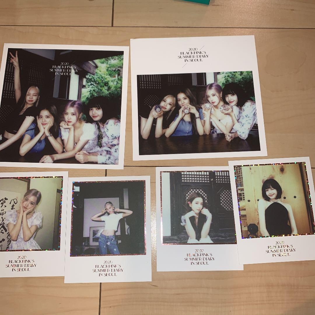 Blackpink Summer Diary in Seoul 2020 DVD Goods Photocards