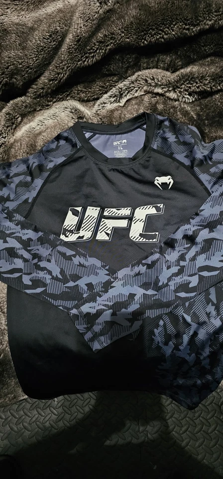 Venum Compresión Manga Larga Negro Camuflaje L Rashguard mma, judo Foto 4 de 4