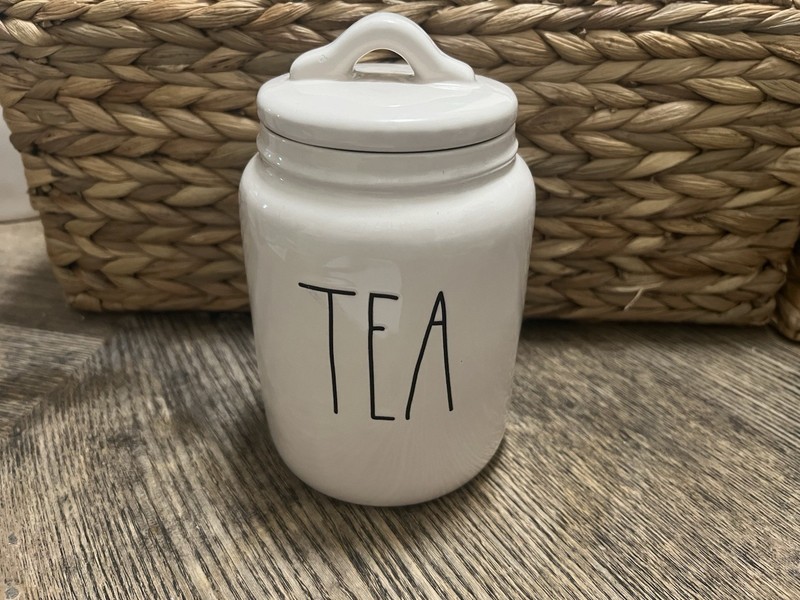 Rae Dunn TEA Jar Artisan Collection by Magenta  With Lid