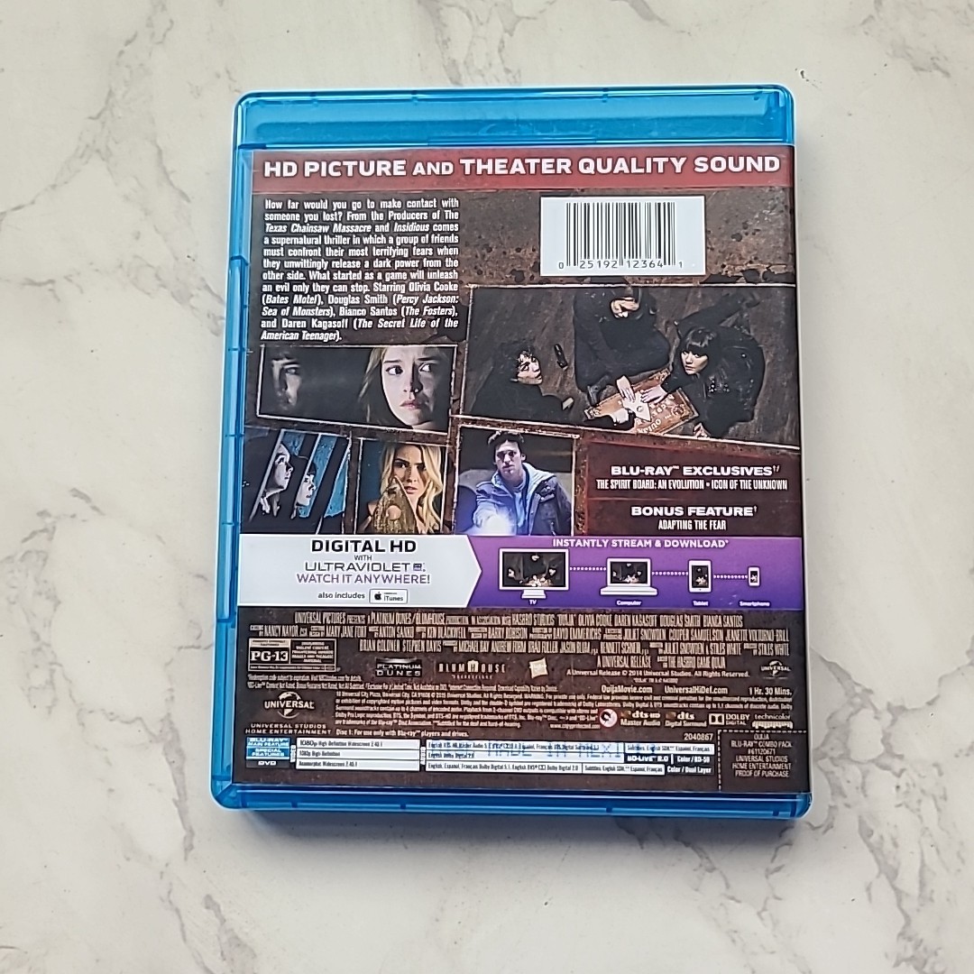 Ouija EXCELLENT Blu-ray & DVD 2014 Horror Blumhouse, Widescreen