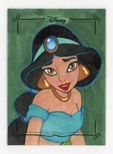 2025 Topps Wonder Disney Jasmine Sketch Artist Auto Black 1/1 Semra Bulut SSP