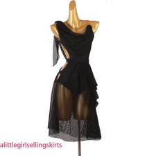 Latin Dance Dress Salsa Tango Cha Cha Ballroom Rhinestone Competition Dress F775
