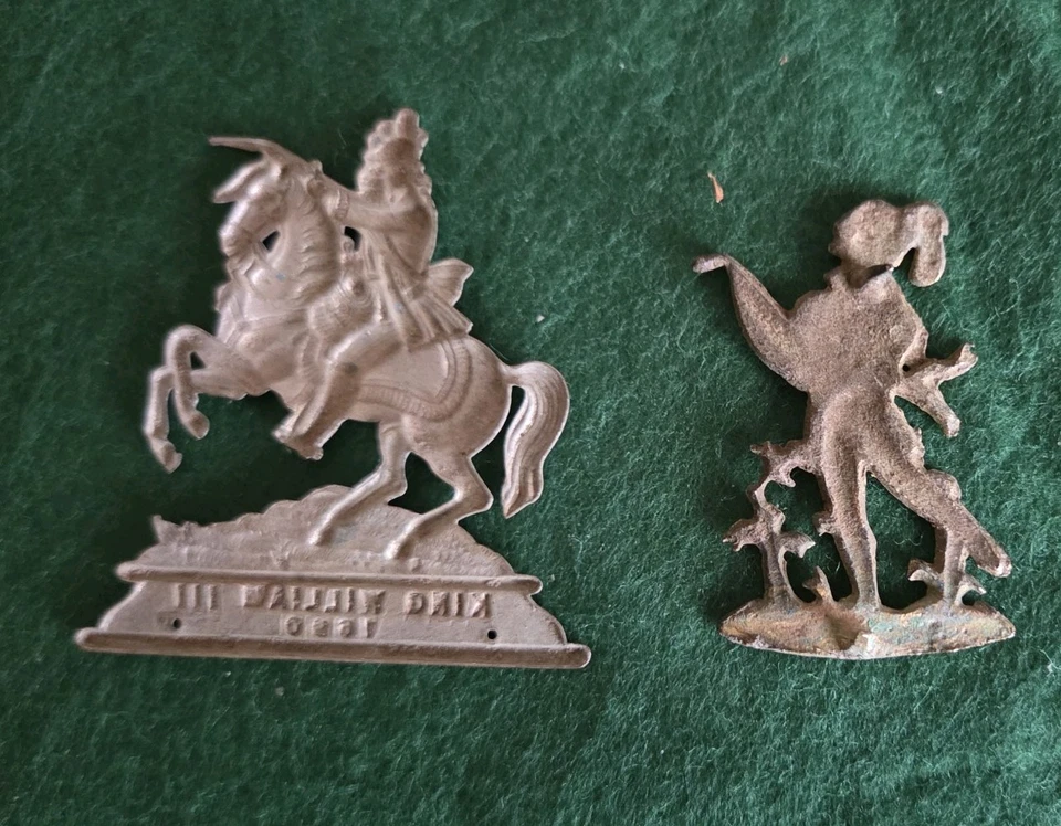 2 antique silver plate & Brass Finial Top for clocks Antique Hardware. - Image 4 of 4