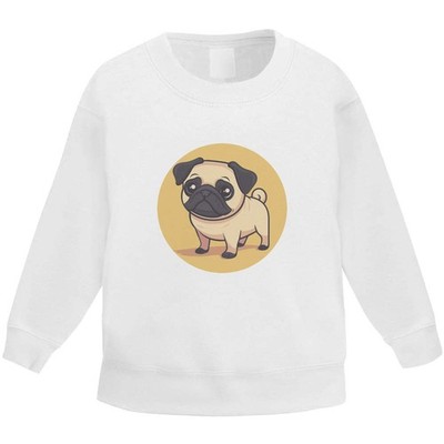 Kinder Sweatshirt / Pullover / Pulli ''Süßer Mops stehend'' (KW050265)