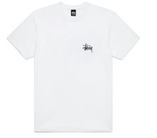 Stussy Basic T-shirt White Size S 100% Authentic