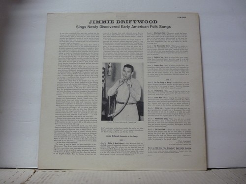 NM Jimmie Driftwood "Newly Discovered Early American Folk Songs" LP 1958 1ST - Picture 2 of 3