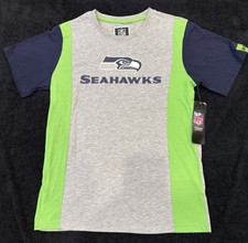 NFL Seahawks Casual T-Shirt Size L 14/16 Youth Grey Logo Short Sleeve Fan Merch