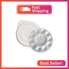 10-Well Round Plastic Palette W/Cover