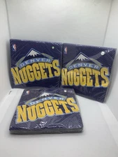 2010 DesignWare Luncheon Napkins NBA Denver Nuggets Party Sports Fan 16 Count x3