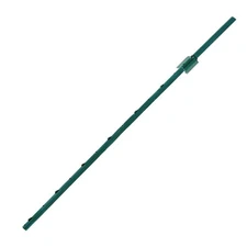 U Channel Posts for Fences & Signs - Studded Steel, Green - Sizes: 3, 4, 5 ft