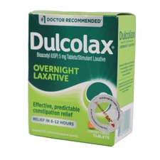 Dulcolax 5 mg Overnight Laxative Tablets for Constipation, 100 Count EXP 5/2026+