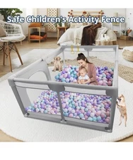 Baby Toddler Playpen Play Yard Safety Baby Fence Baby Activity Play Yard Indoor