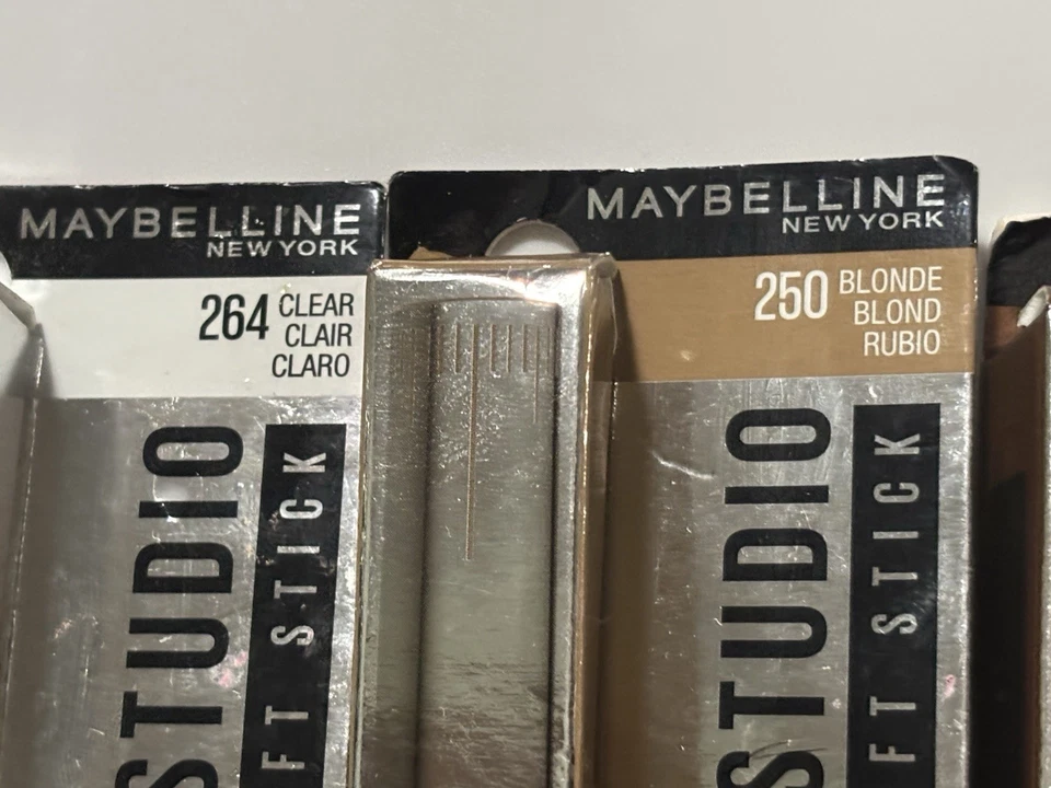 4x Maybelline Tattoo Studio Brow Lift Stick Blonde 250 Clear 264 Brown 255 & 260 - Image 3 of 4