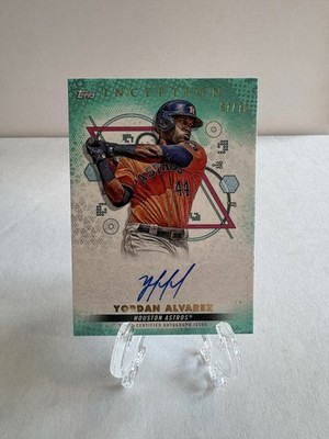 2022 Topps Inception - Yordan Alvarez #BRES-YA Aqua Autograph /75