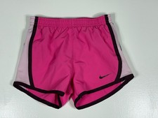 Nike athletic shorts Girls Medium 6 Pink Dri Fit training running activewear